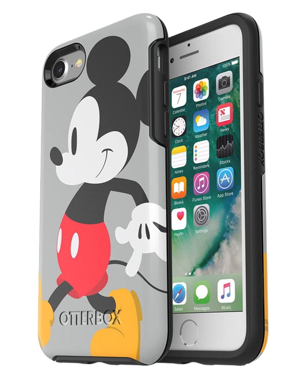 EUC OtterBox Symmetry Series “Mickey Mouse Stride” Case for iPhone X/XS